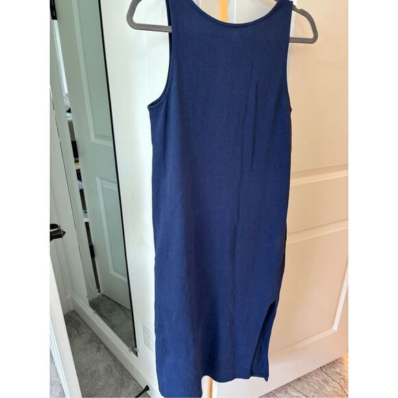 NWOT Sezane ARIANA DRESS, navy small $170 A57 - Picture 8 of 9